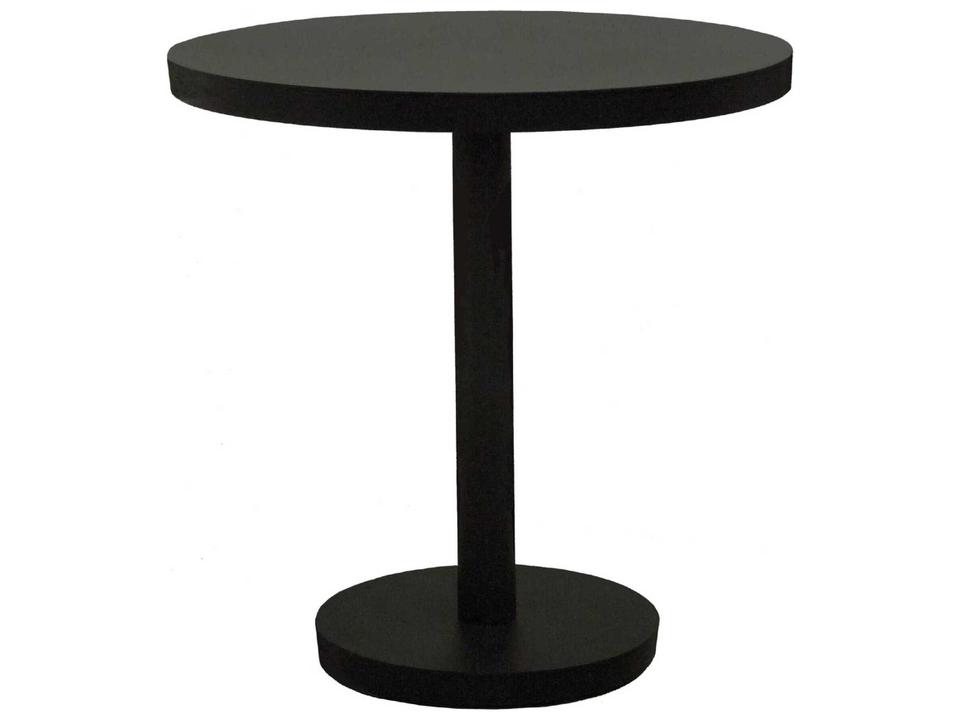 Barcino 32-Inch Round Aluminum Dining Table in Black