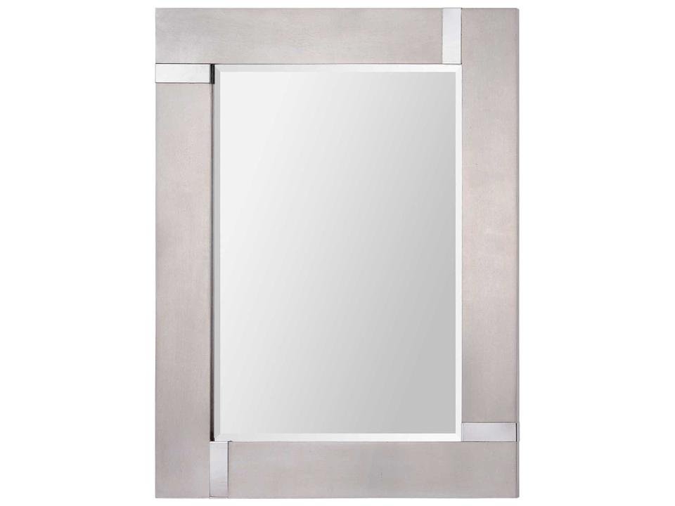 Capiz Silver Leaf Rectangular Wall Mirror