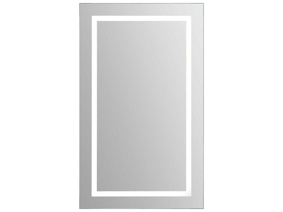Adele Rectangular LED Wall Mirror in Clear Glass
