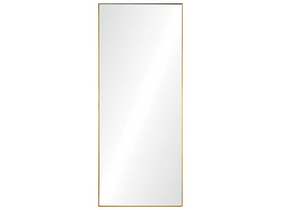 Crosland Gold Leaf Rectangular Floor Mirror with Beveled Glass