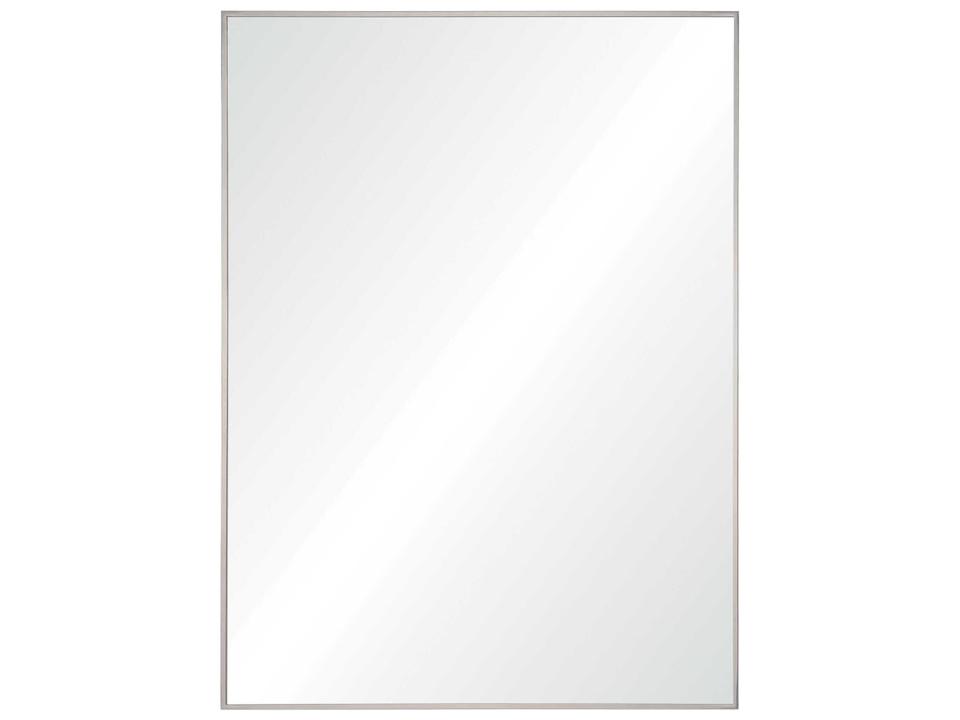 Carmelle Wall Mirror Rectangular Polished Steel