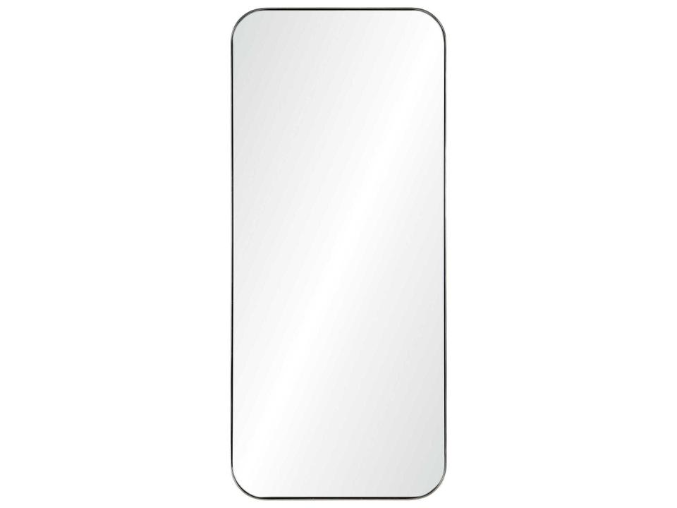 Delphinus Rectangle Wall Mirror with Satin Nickel Frame