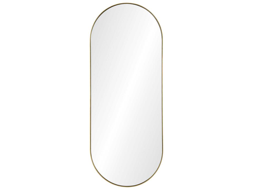 Marius Gold Leaf Oval Full Length Wall Mirror