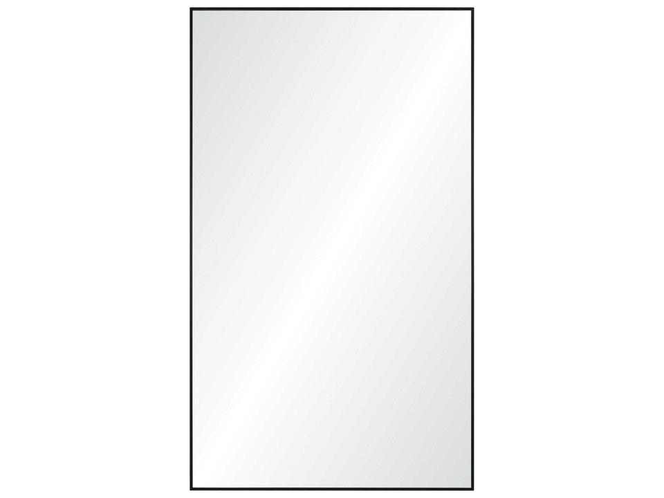 Keene Black Rectangular Wall Mirror With Matte Black Iron Frame