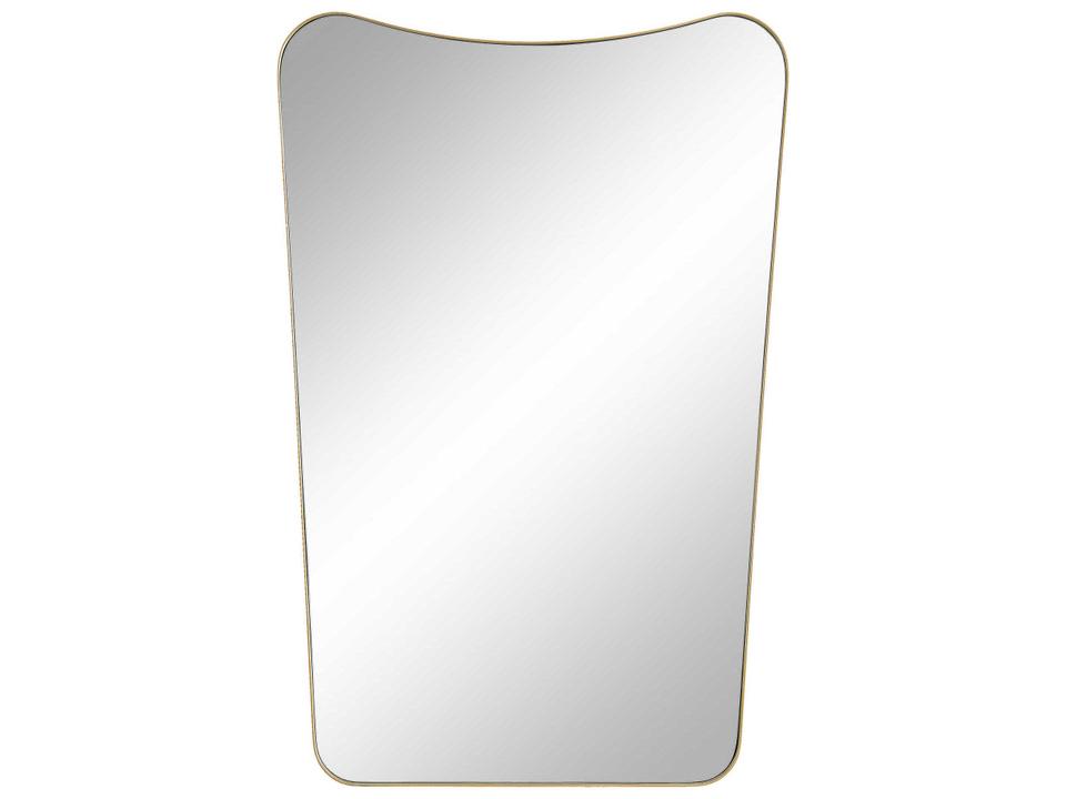 Artesia Rectangular Wall Mirror in Gold Iron Frame