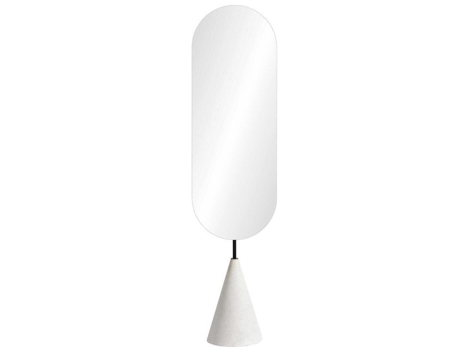 Vawn Oval Floor Mirror Full Length Contemporary Design
