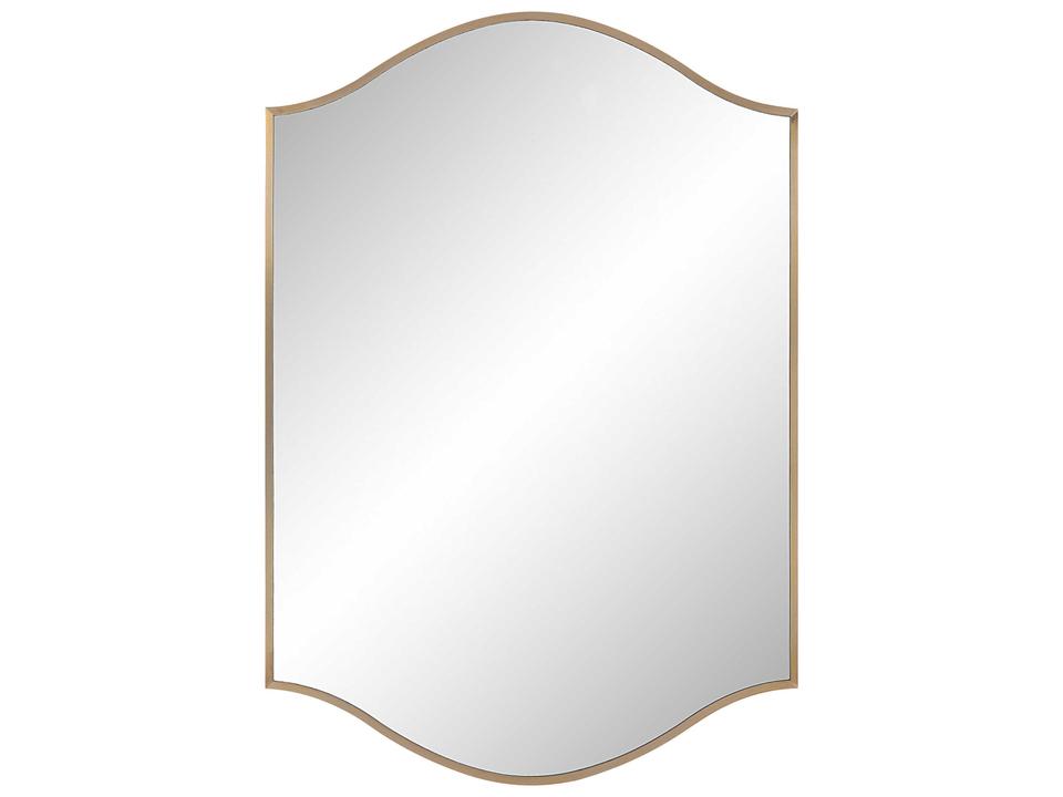 Florianne Arch Wall Mirror in Champagne Finish