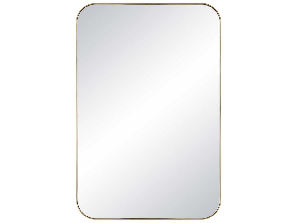 Vesey Champagne Wall Mirror with Rounded Corners