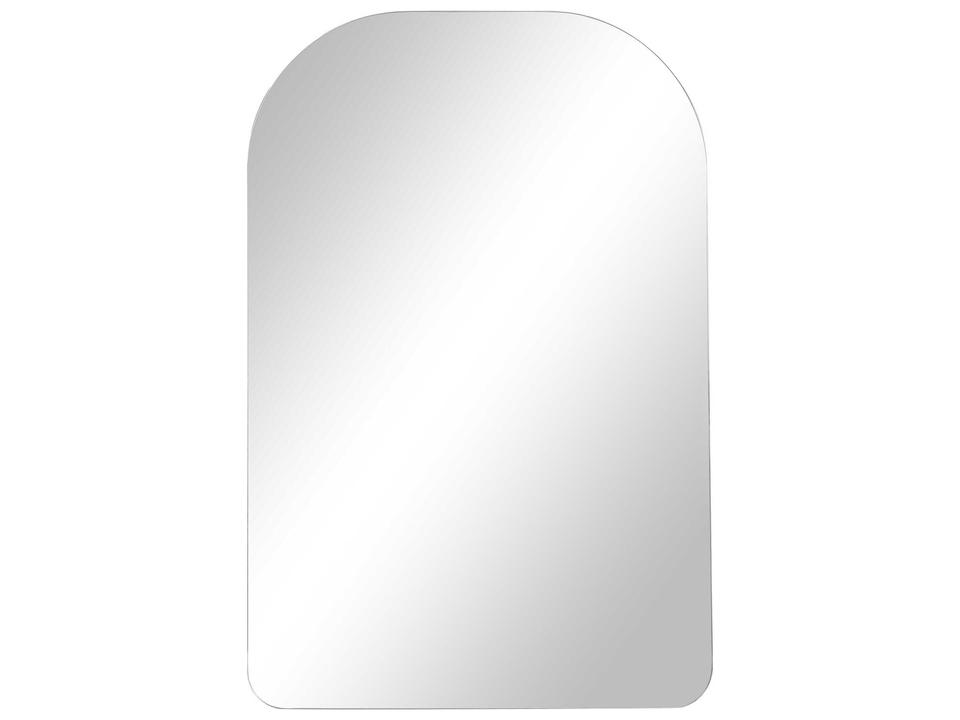 Chania Frameless Arched Wall Mirror in All Glass