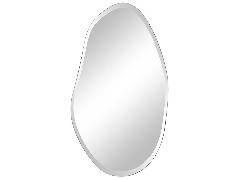 Anogia Frameless Beveled Wall Mirror in All Glass