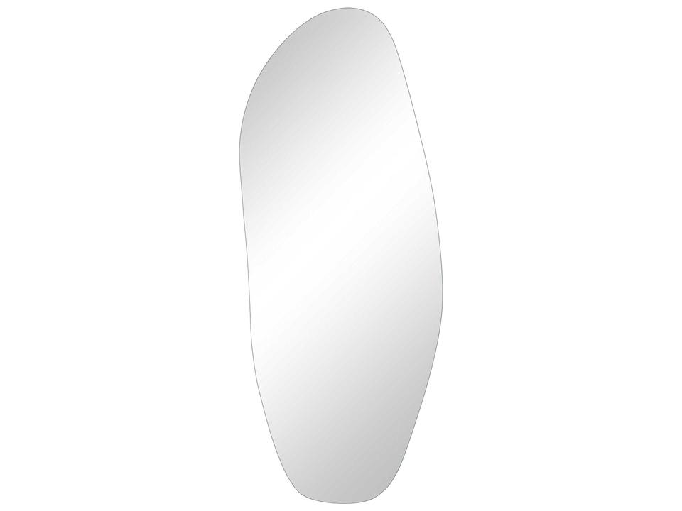 Erice Frameless Rectangle Wall Mirror in Grey
