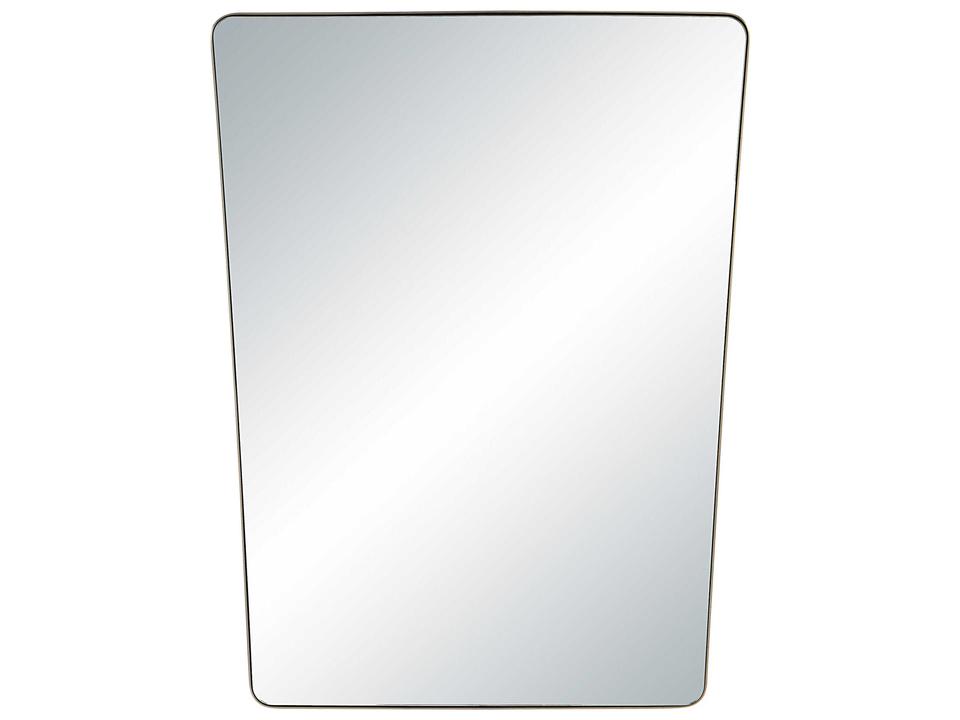 Mily Champagne Wall Mirror With Rounded Corners And Iron Frame