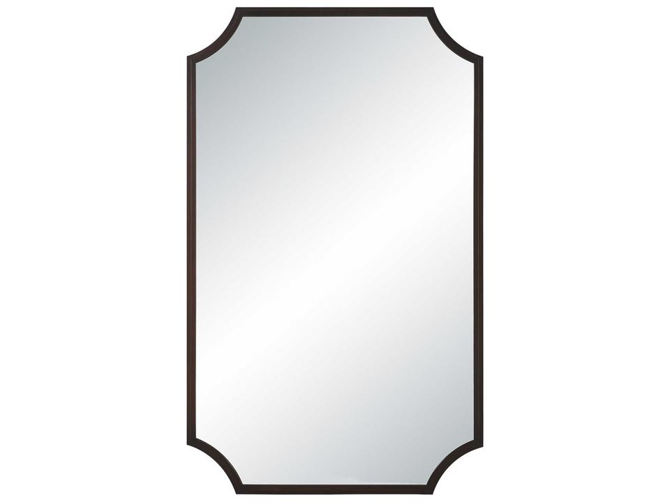Torre Rectangular Wall Mirror in Dark Antique Bronze Iron Frame
