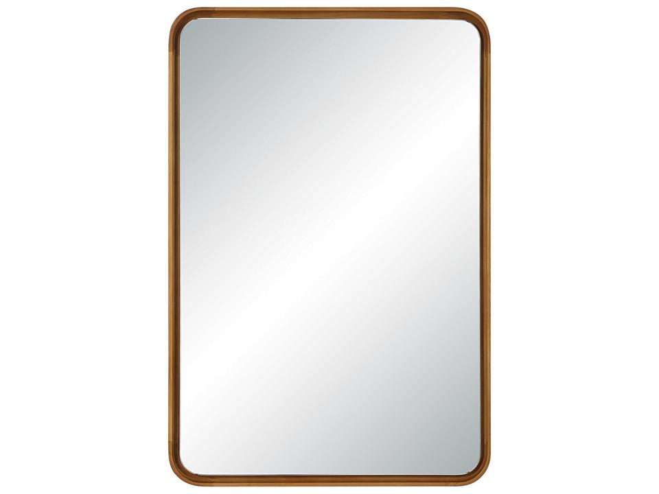Tillie Rectangular Wall Mirror in Natural Pinewood Frame