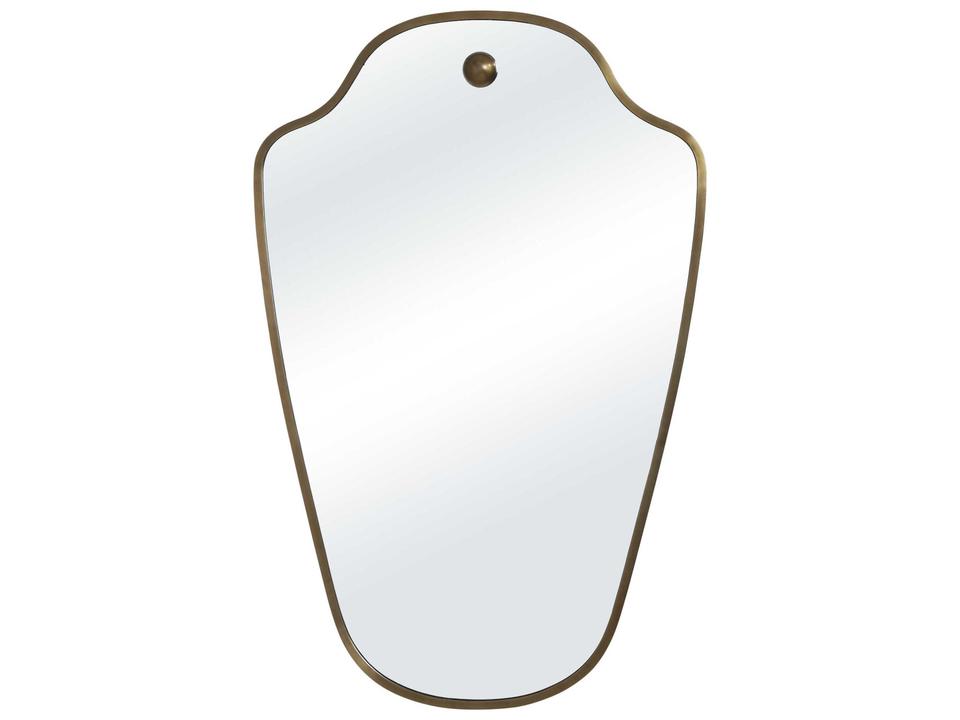 Elodie Dark Antique Brushed Brass Wall Mirror