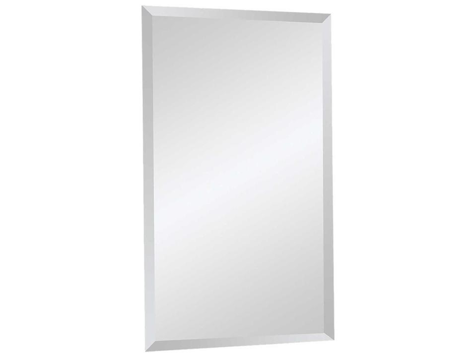 Bjorn Rectangular Frameless Wall Mirror in Beveled Glass