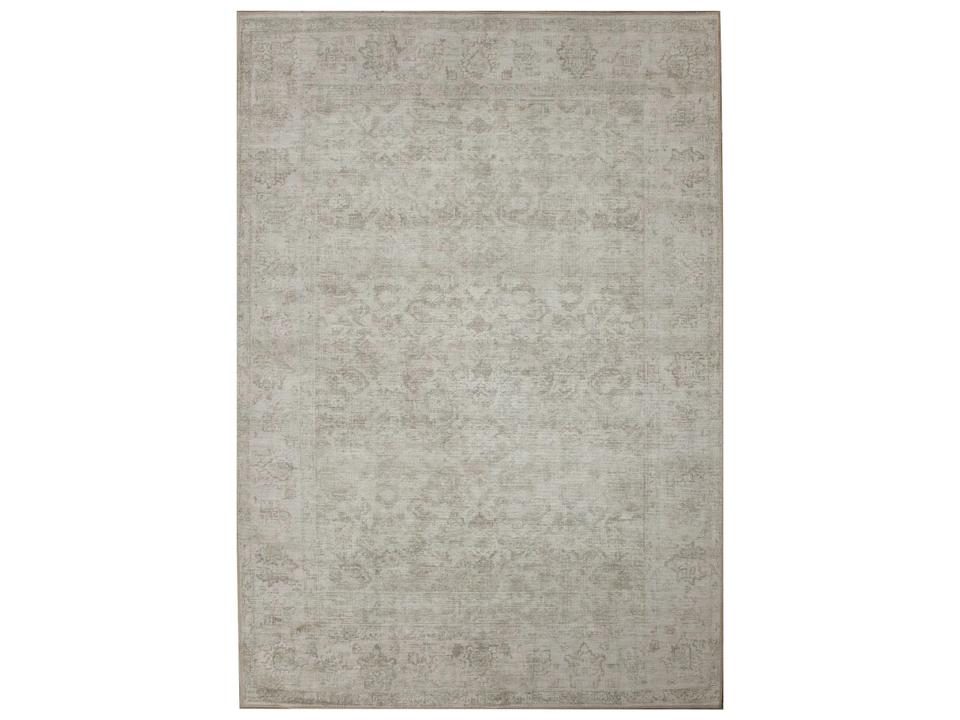 Chloe Flatweave Bordered Area Rug in Multicolor Polyester