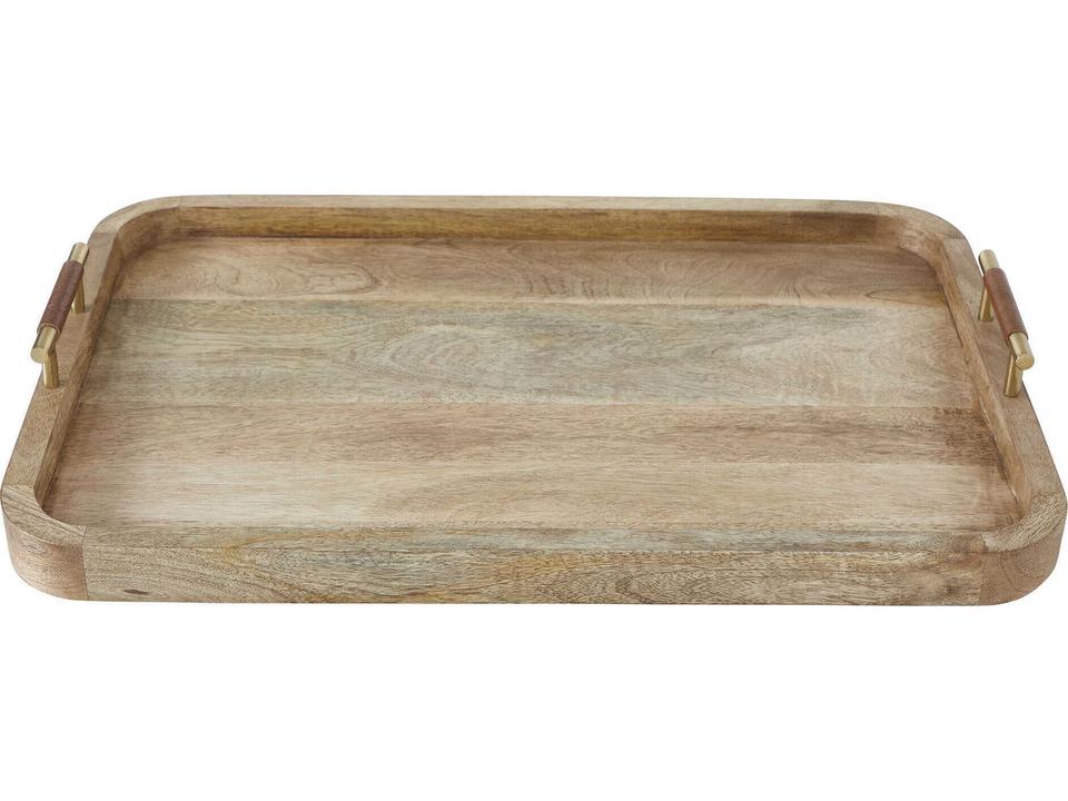 Mango Natural Tray in Mango Wood with Handles