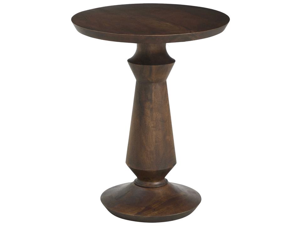 Rospo Round Wood Brown End Table