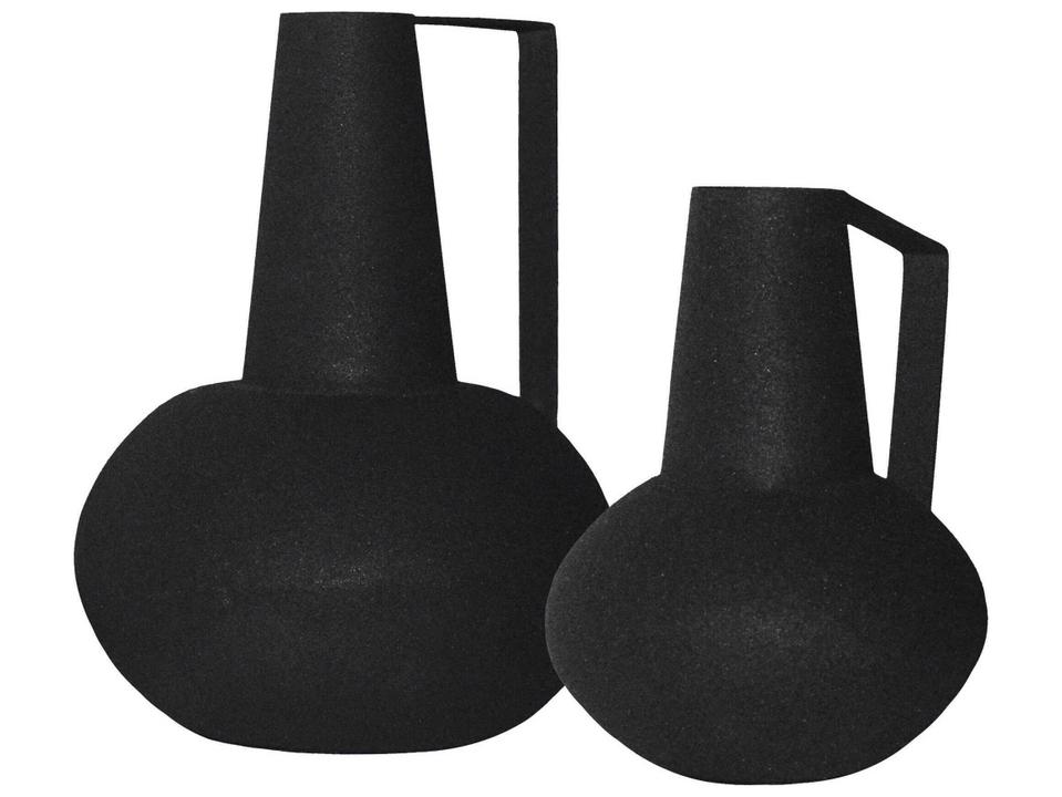 Monarda Matte Black Vase