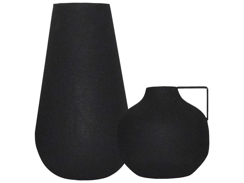 Roove Matte Black Vase