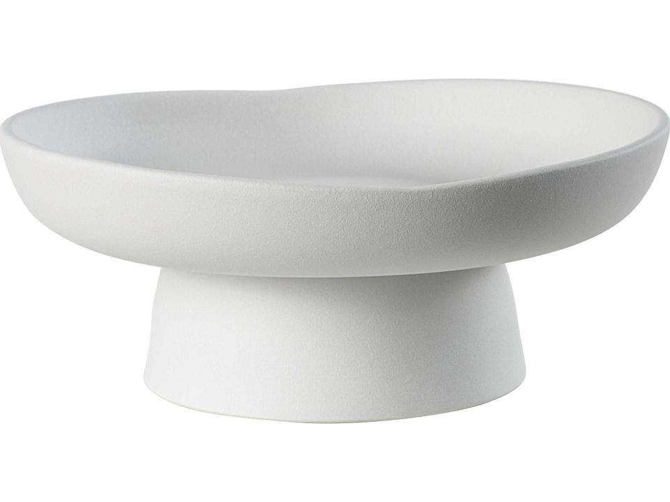 Malabo Matte Off White Decorative Bowl in Porcelain Ceramic