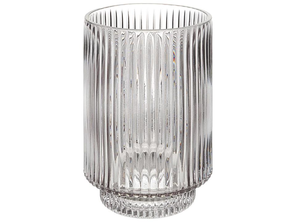 Amiens Grey Fluted Glass Decorative Vase