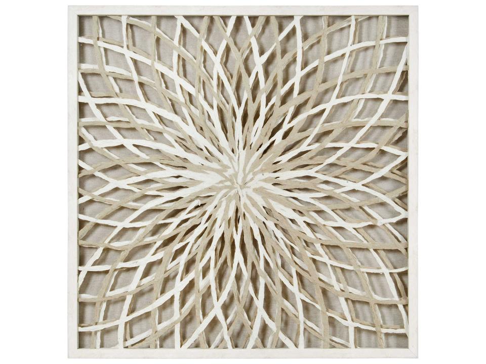 Cocktail Geometric Papercraft Wall Art in Off-White Frame by Tatiana Jabbour