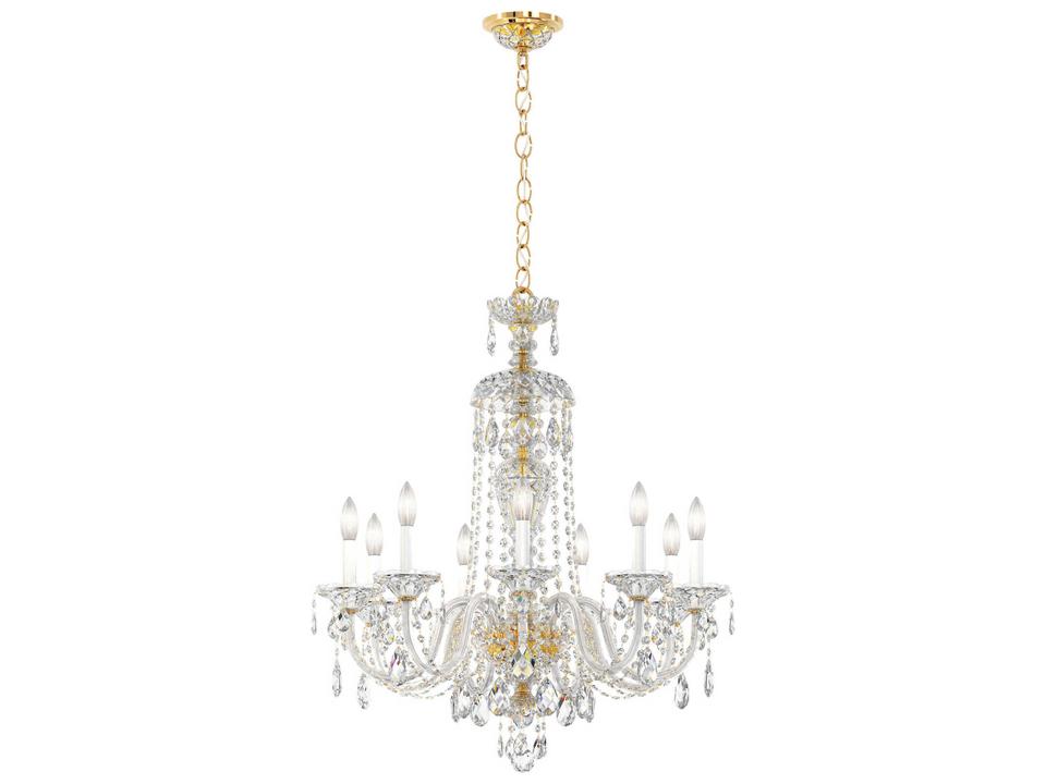 Sterling 9-Light Crystal Chandelier