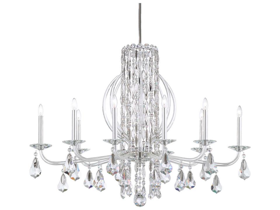Sarella 10-Light Chandelier with Crystal Drops