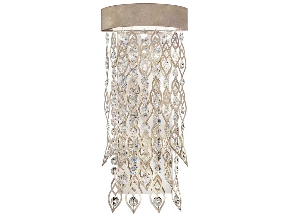 Pavona LED Crystal Wall Sconce with Metallic Accents