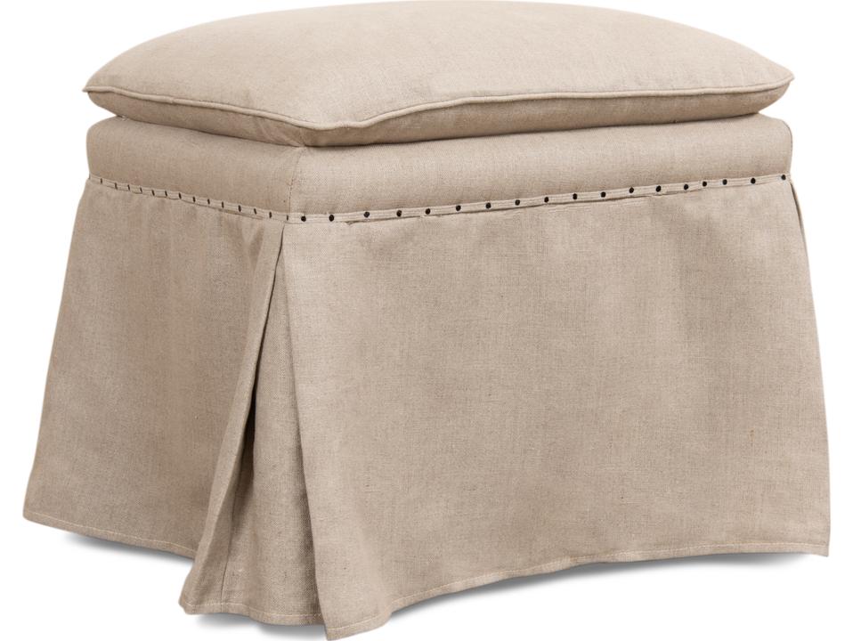 Draped Ottoman