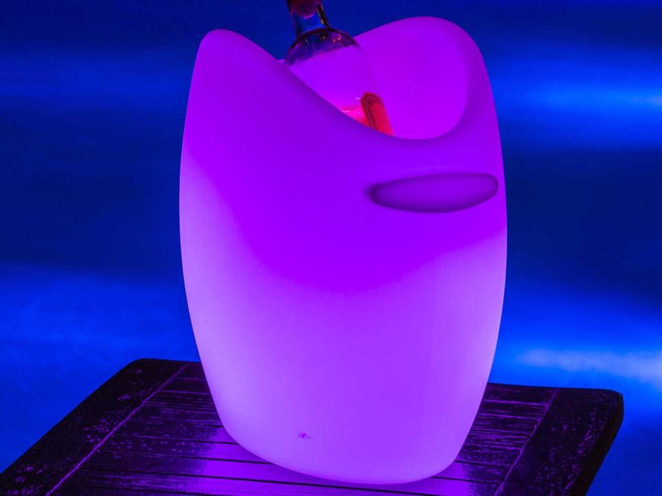Original Fresh Bluetooth Outdoor LED Light Champagne Cooler