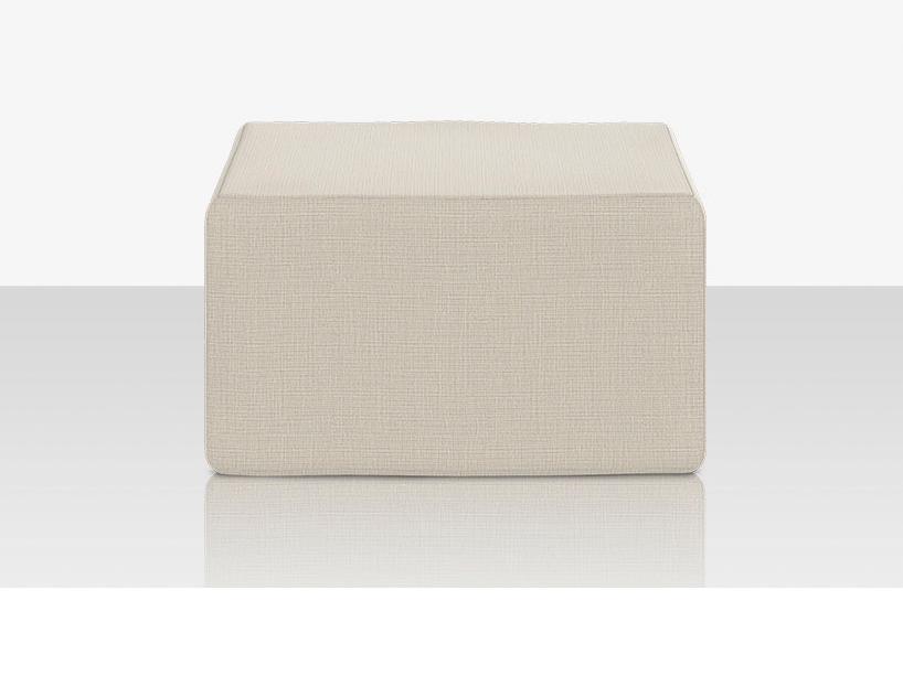 MOD Modular Outdoor Ottoman in Powder-Coated Aluminum