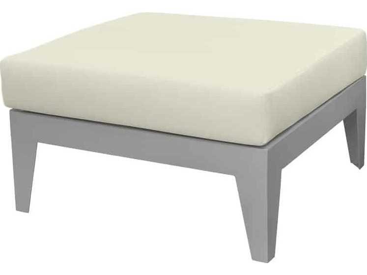 South Beach Aluminum Ottoman