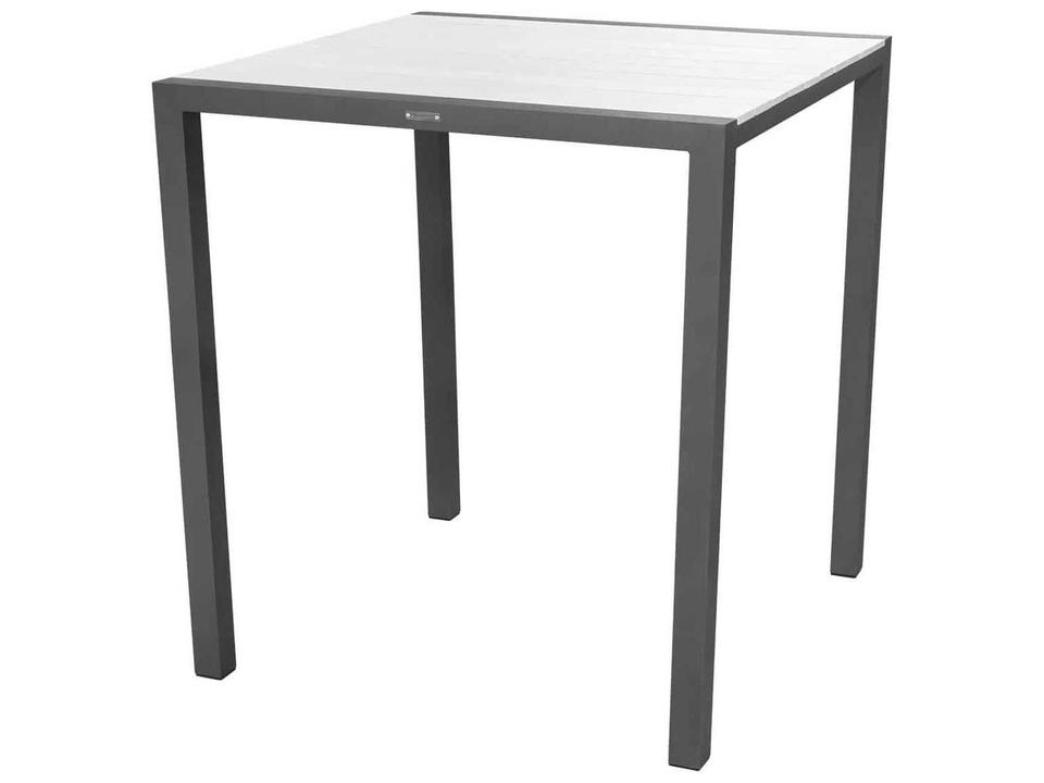 Modera Square Bar Table in Powder-Coated Aluminum and Duraboard