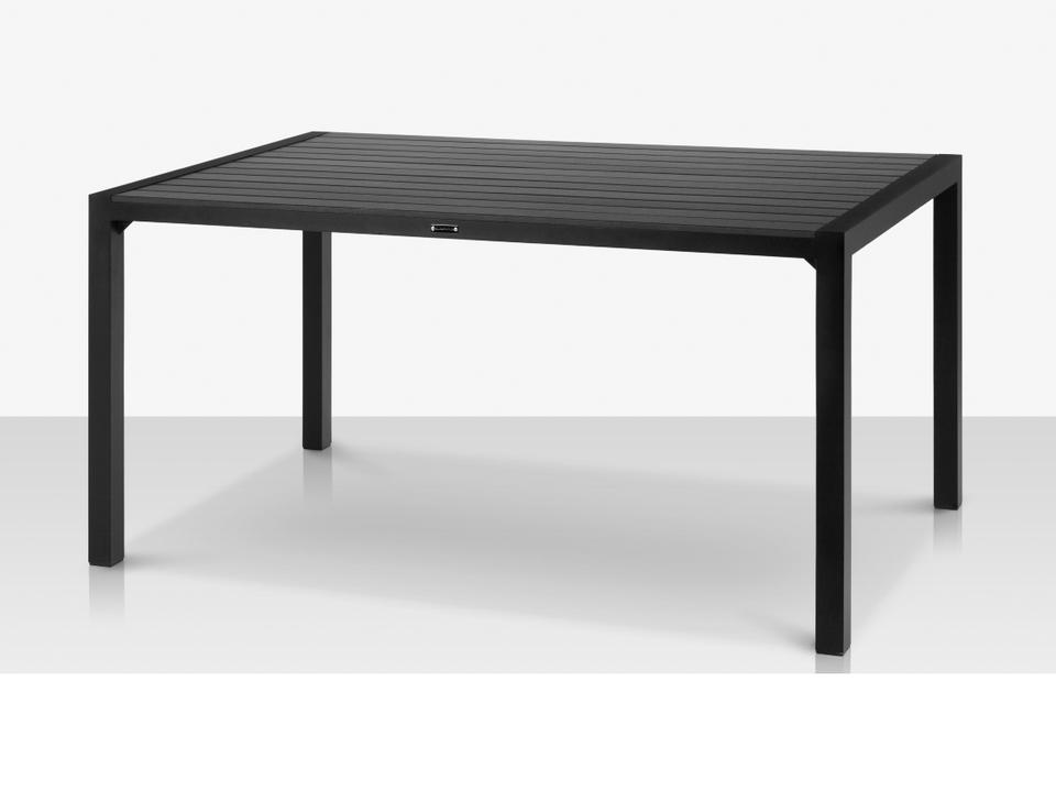 Modera Rectangular Dining Table in Powder-Coated Aluminum and Duraboard