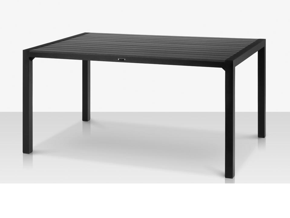 Modera Rectangular Dining Table with Powder Coated Aluminum Frame
