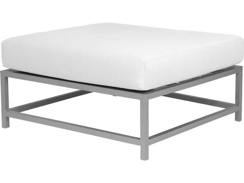 Delano Square Aluminum Ottoman