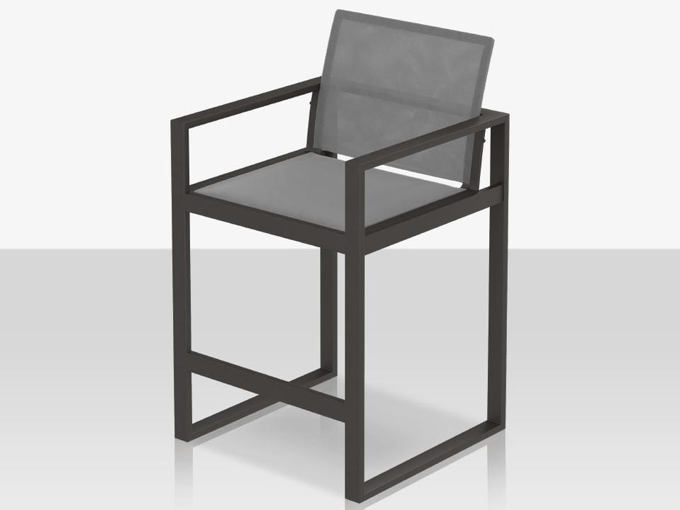 Decoscape Iconic Aluminum Sling XL Bar Arm Chair