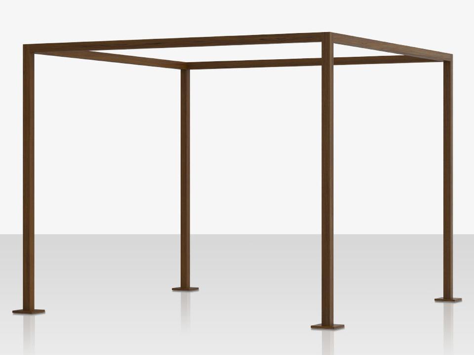Breeze 8 Foot Cabana Frame in Wood Grain