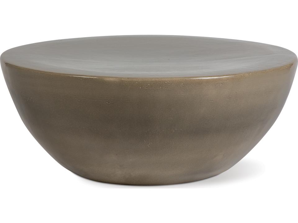 Bowness Ceramic Round Coffee Table Taupe
