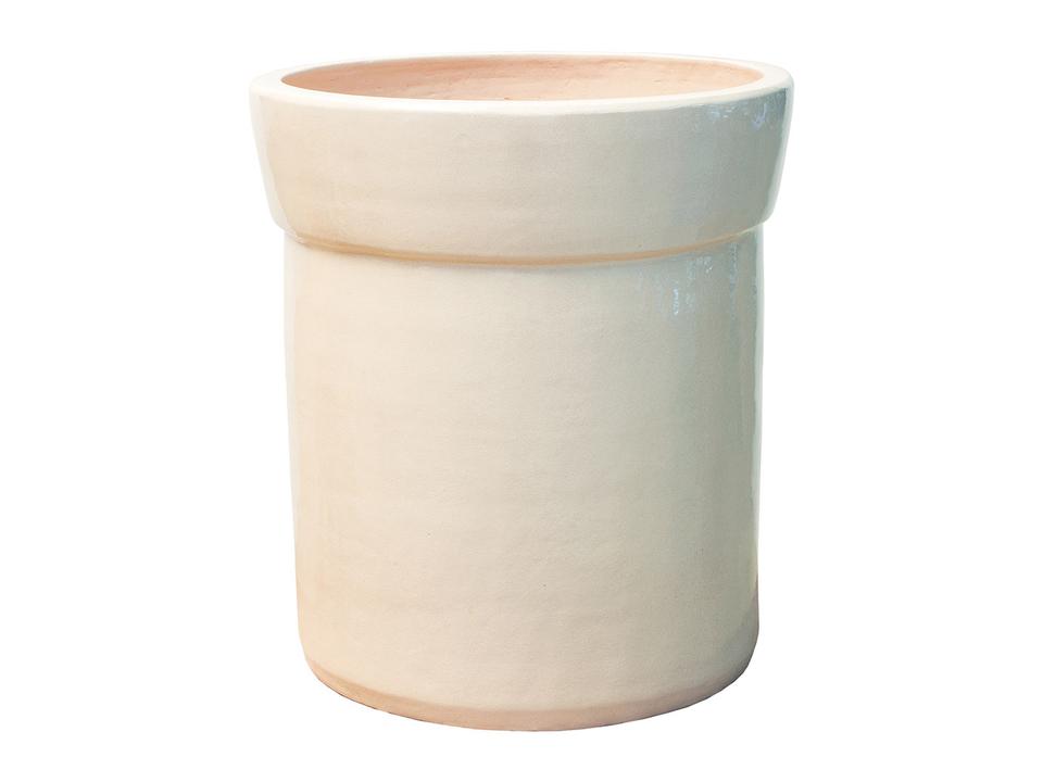 33-Inch Ceramic Planter in Creamy White