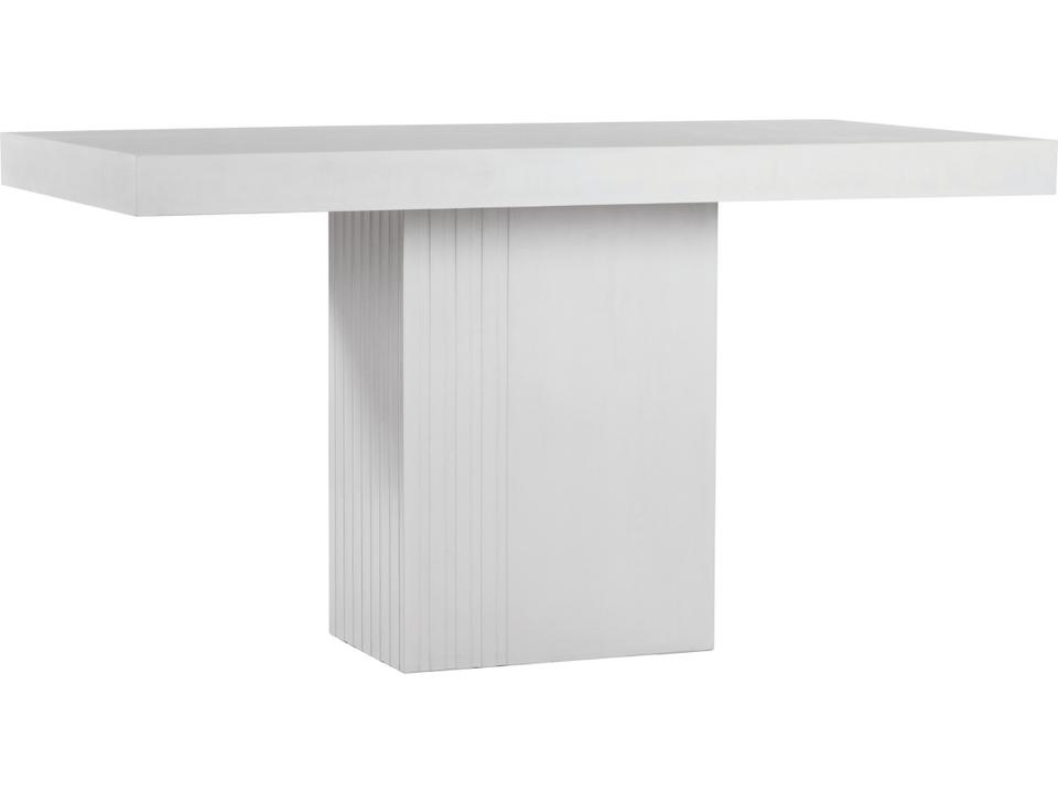 Perpetual Lightweight Concrete Dining Table in Ivory White