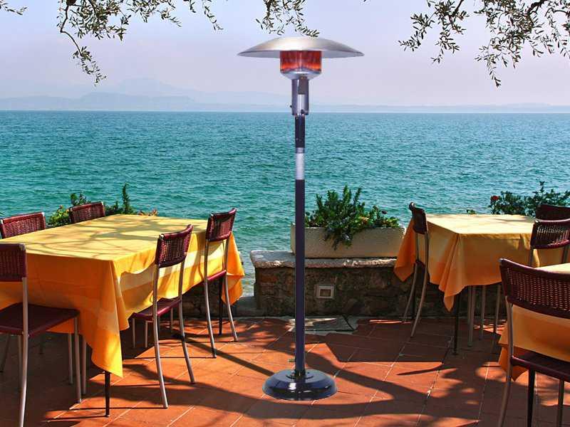 Steel Black Portable Natural Gas Outdoor Patio Heater