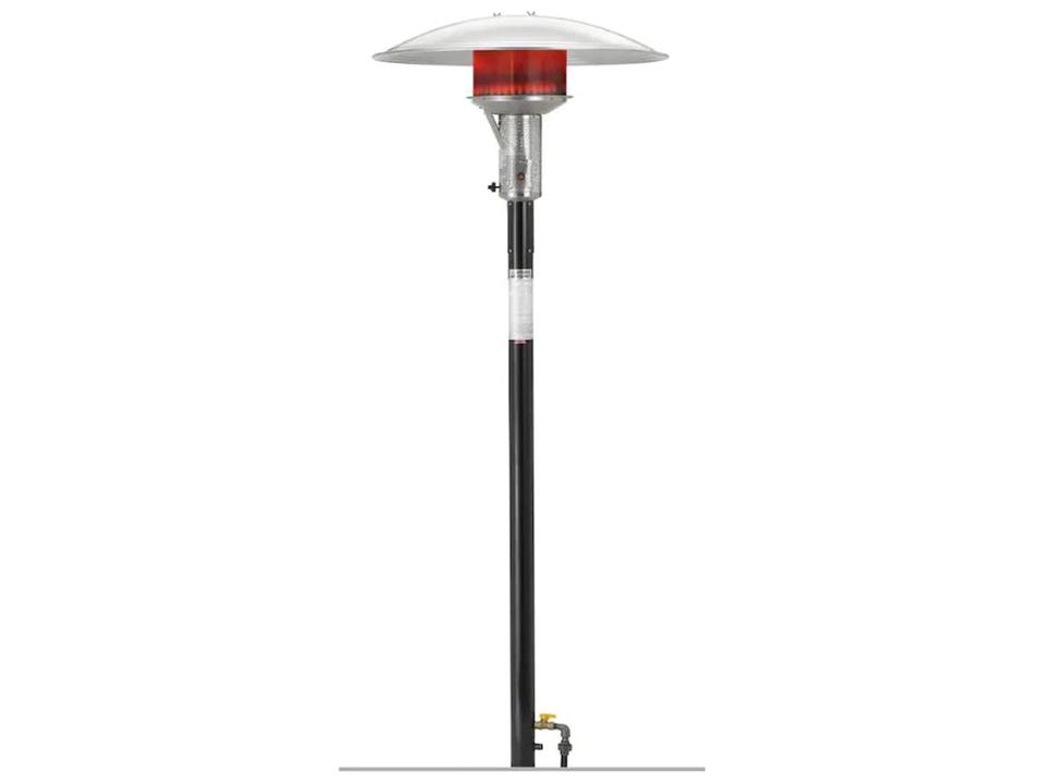Permanent Post Natural Gas Patio Heater E-Series Auto Ignition Black