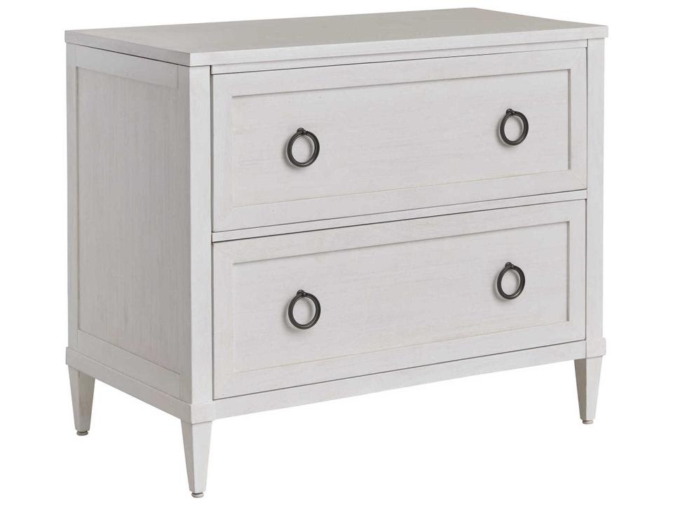 Melbourne Lateral File Chest in Shell White with Aged Pewter Hardware