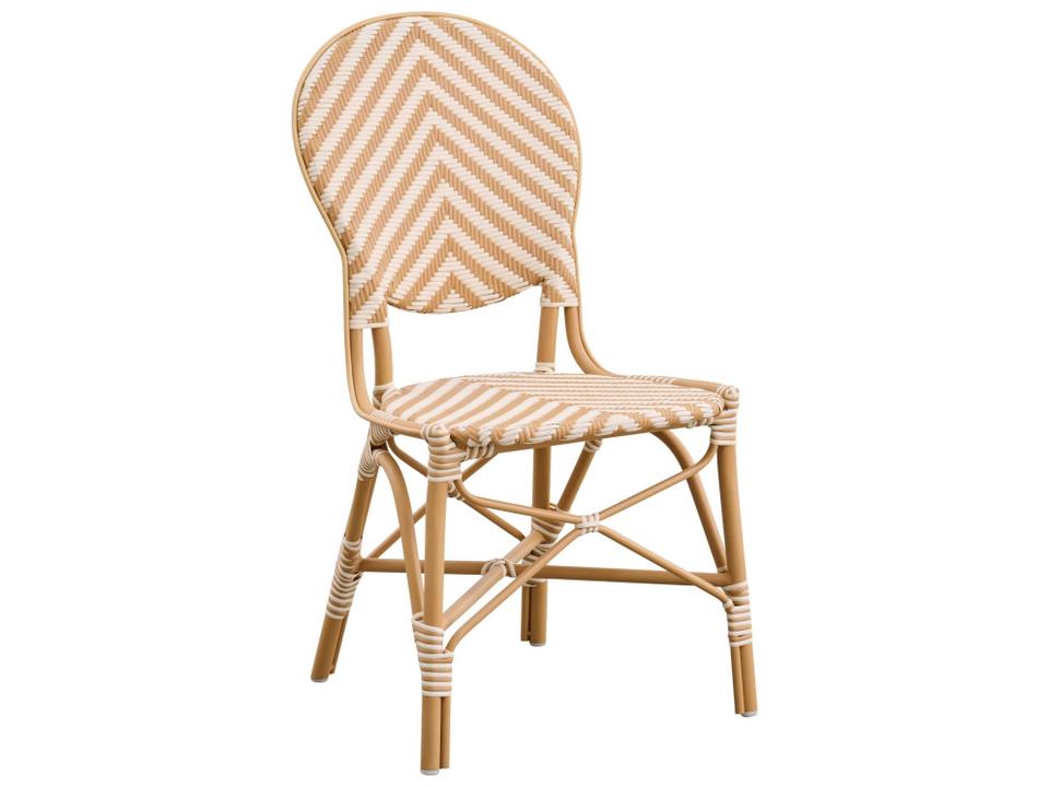 Alu Affaire Isabell Dining Side Chair with ArtFibre in Honey Ivory Almond