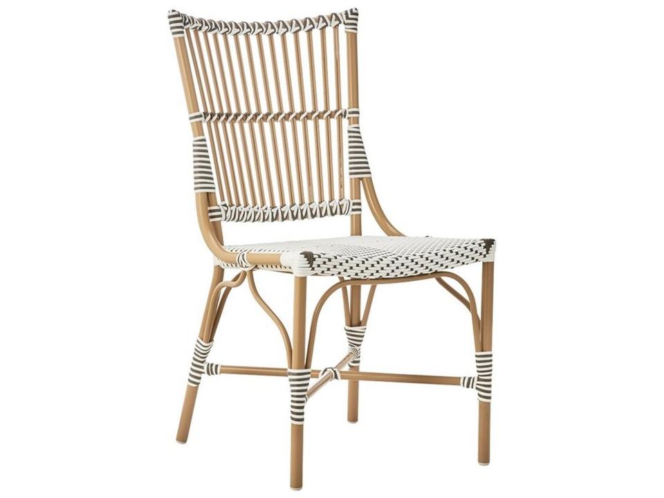 Alu Affaire Monique Dining Side Chair in Almond with White Cappuccino Dots