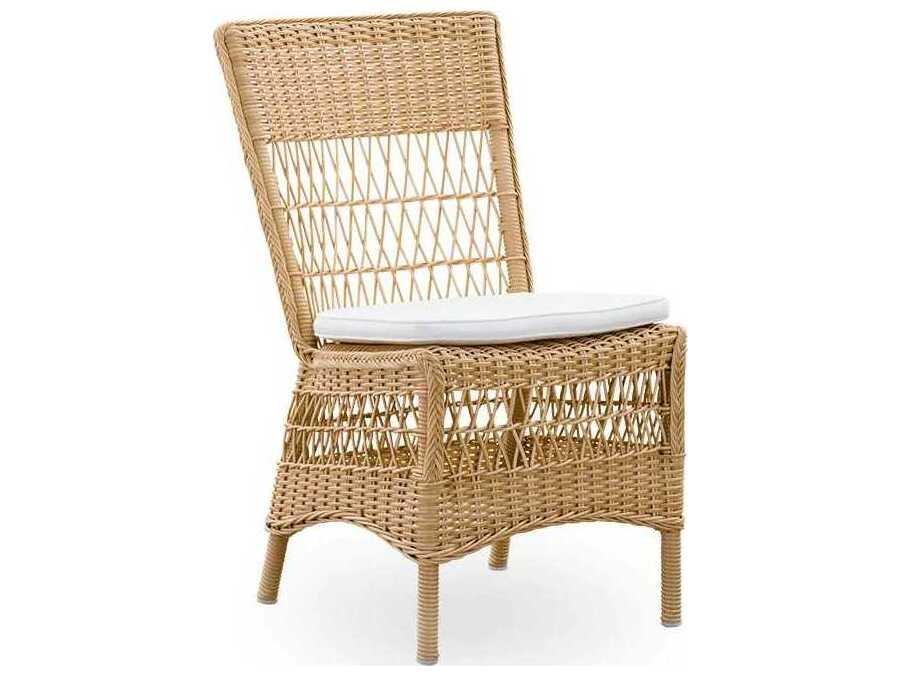 Georgia Garden Marie AluRattan Dining Side Chair in Natural
